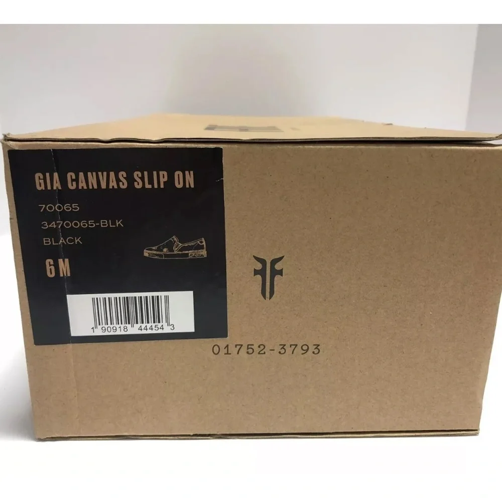 Frye Women’s Gia Canvas Slip-On Shoes Black, Size 6 M